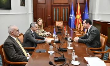 Takim i Bekim Qokut me ambasadorin francez, Kristof Le Rigoler