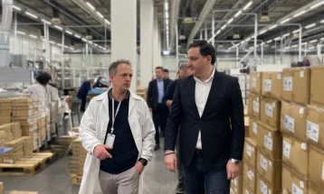 Гоце Димовски во посета на фабриката Кемет во ТИРЗ Скопје 1