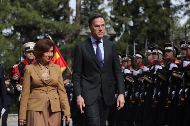 Rute në Vila Vodno në takim me presidenten Siljanovska Davkova