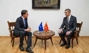 Mickoski - Rutte: Commitment for active contribution to regional and global security reaffirmed