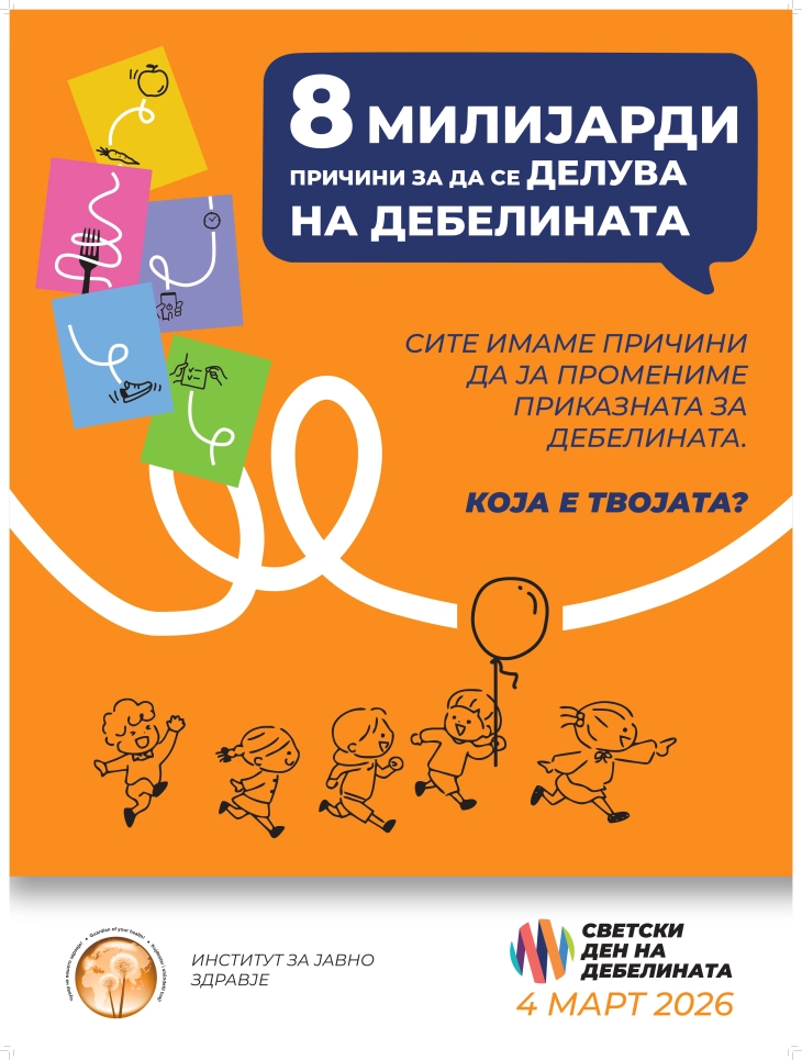 Study: 31.2% of children in North Macedonia overweight, 13.7 percent obese