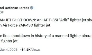 F-35 izraelit rrëzoi një aeroplan iranian të prodhimit rus mbi Teheran