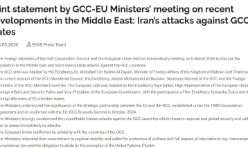 ЕУ и Советот на земјите од Персискиот Залив повикуваат на дијалог за решавање на кризата на Блискиот Исток