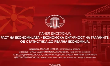 Во Владата панел дискусија за раст на економијата и економска сигурност на граѓаните (во живо)