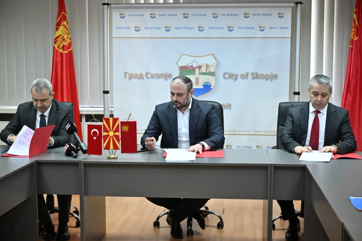 Декоративно и архитектонско осветлување на Камениот мост, градоначалникот Ѓорѓиевски  имал средба со турска делегација за реализација на проектот