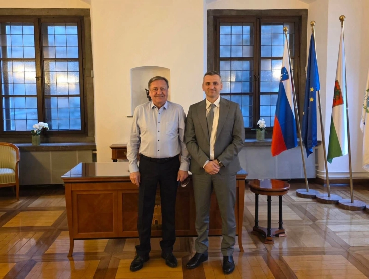 Градоначалникот на Дебар Фисник Меља во посета на Љубљана, средба со Јанкович за урбан развој и заштита на животната средина