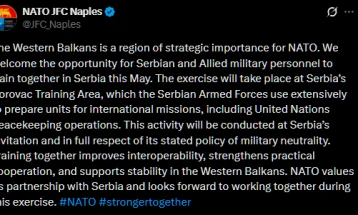 НАТО најави воена вежба со војската на Србија во мај