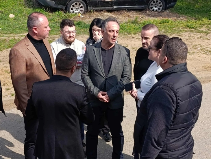 Министерот за здравство Алиу ја посети Болницата во Кочани, каде започна уредувањето на дворната површина