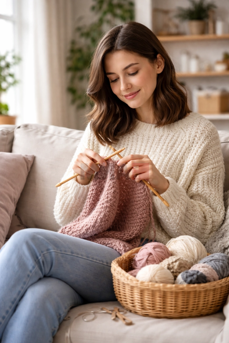 Плетењето делотворно хоби против грицкањето нокти, прекумерното користење социјални мрежи и цигарите