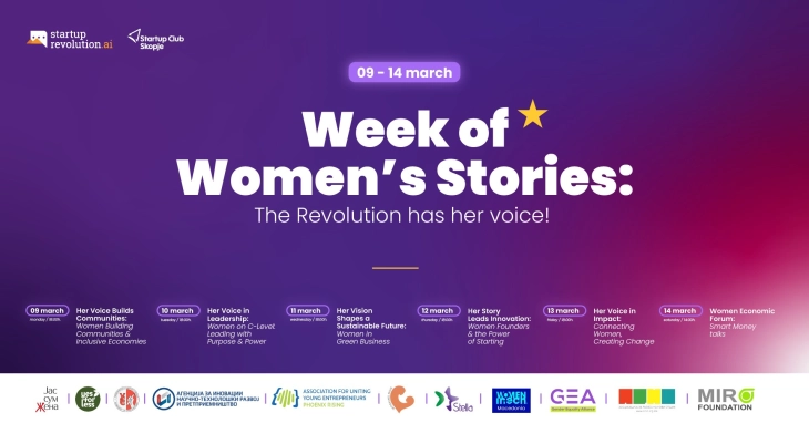 Гласот на жените создава промени: Недела на женски приказни во Стартап Клуб Скопје