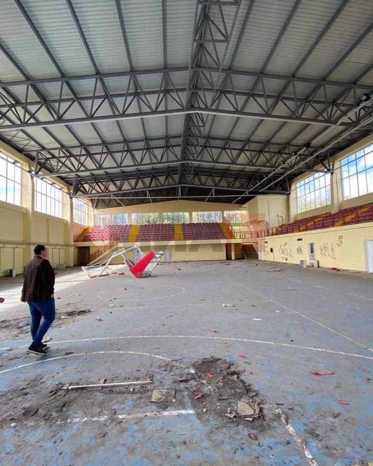 Fillon rikonstruimi i sallës sportive në kampusin e USHCM-së në Shkup