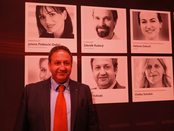 Научниот труд за зачувување на плодноста кај онколошки пациентки на проф. д-р Глигор Тофоски меѓу финалистите на 12. Меѓународни Медис награди 