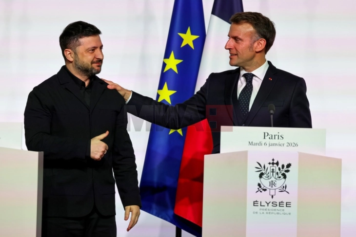 Zelenski mbërriti në Paris në takim me Makronin