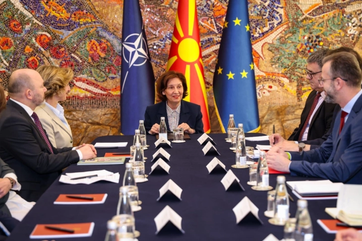 Сиљановска-Давкова ги прими австриските амбасадори од регионот на ЈИЕ, отворена поддршка на македонскиот пат кон Европската Унија