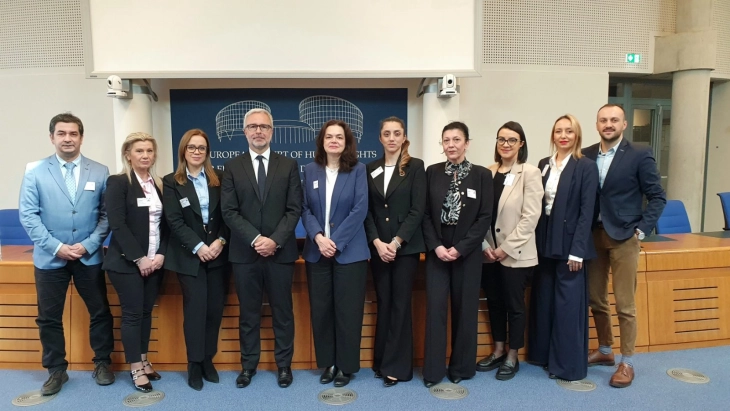 Делегација од Уставниот суд во посета на Европскиот суд за човекови права и Советот на Европа во Стразбур, Франција