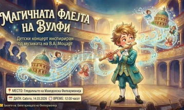 Симфониски концерт за деца „Магичната флејта на Вулфи“ во Филхармонија