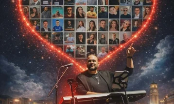 „Срце за 63 светлини“ – ѕвездено небо на градскиот плоштад во Куманово