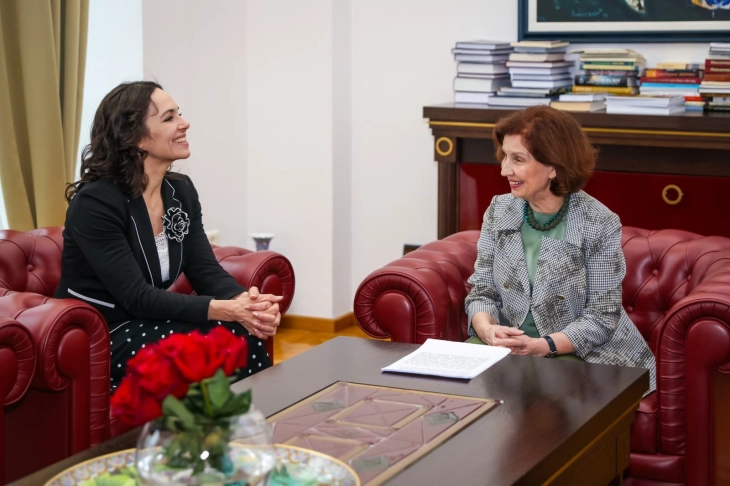 President Siljanovska Davkova meets MEP Lexmann