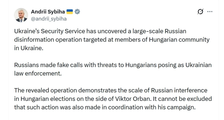 Украинското разузнавање тврди дека Русите го заплашуваат унгарското малцинство
