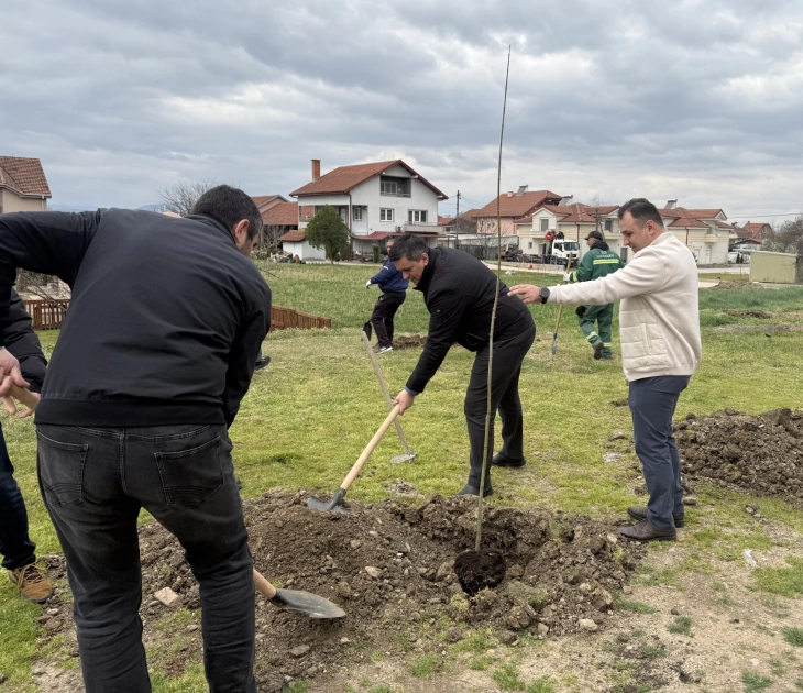 Пролетна акција за озелување „Зелена Општина Илинден“