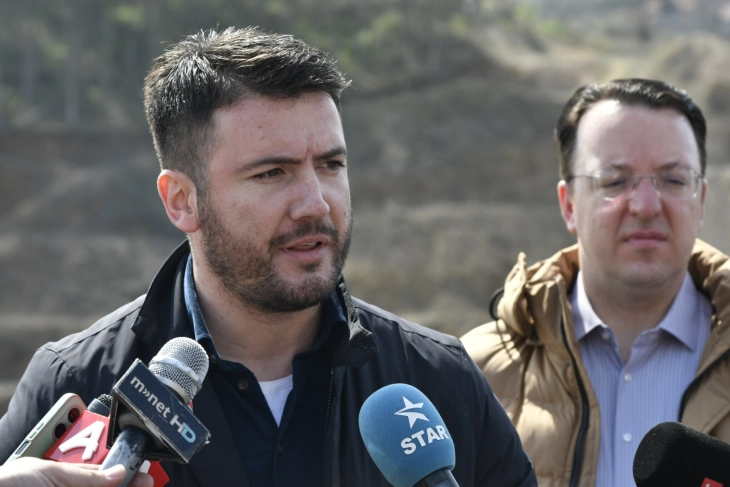 Николоски на увид во изградба на брана на Отиња (во живо)