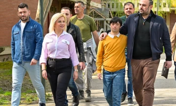 Градоначалникот  Ѓорѓиевски  на одбележување на Светскиот ден на лицата со Даунов синдром