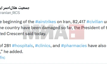 Gjysmëhëna e Kuqe iraniane kumtoi për 82.000 objekte civile të goditura në Iran