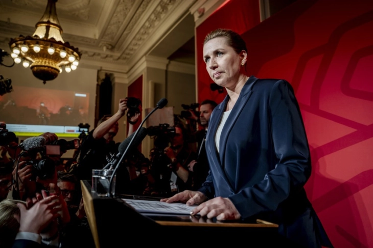 Denmark's Frederiksen wins vote but falls short of majority