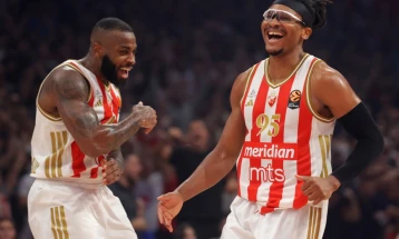 Црвена ѕвезда по продолжение ја совлада Басконија во последниот натпревар од 33. коло на Евролигата