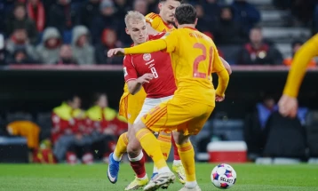 Слабо второ полувреме на македонските фудбалери за убедлив триумф на Данска во баражот