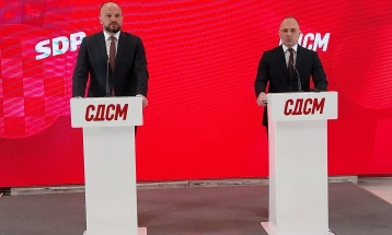 Прес-конференција на лидерите на СДСМ и хрватската Социјалдемократска партија (во живо)