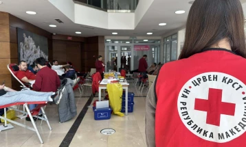 Во крводарителска акција на ЗГ „Носачи на крстот“ собрани 143 крвни единици