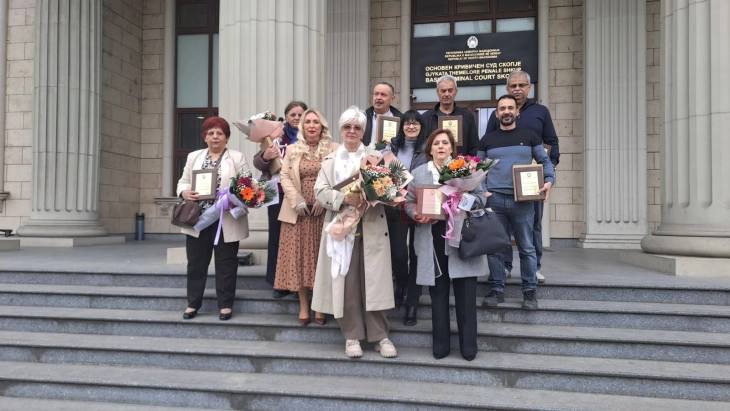 Кривичниот суд потпиша колективен договор со судската администрација, доделени благодарници на пензионери