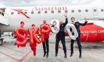 ТАВ Македонија: 30 години од првиот лет Скопје-Виена со Аустриан ерлајнс