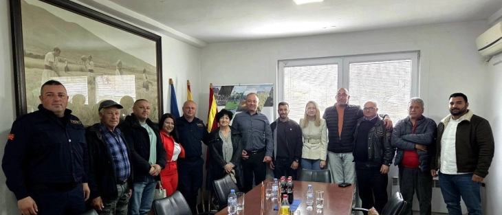 Крводарителите од Кочани на прием кај градоначалникот Владко Грозданов