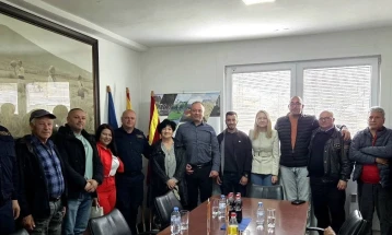 Крводарителите од Кочани на прием кај градоначалникот Владко Грозданов