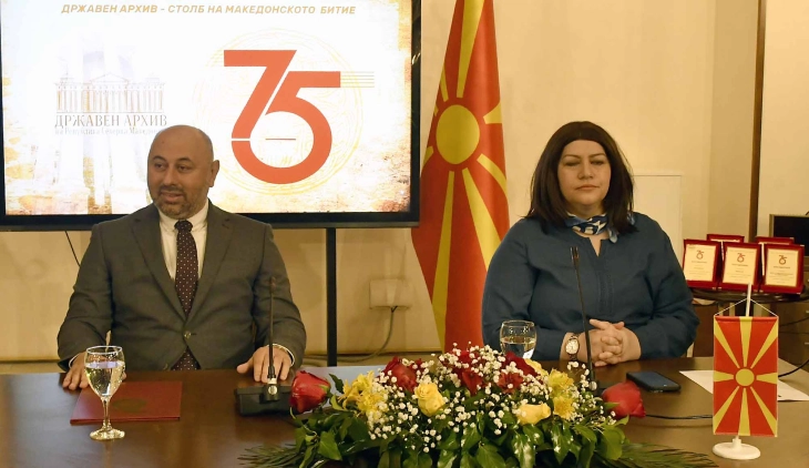 Arkivi shtetëror shënon 75 vjetorin, Bogeski: Në epokën e dokumenteve elektronike, jemi të përkushtuar në digjitalizimin dhe trajnimin e stafit të IT