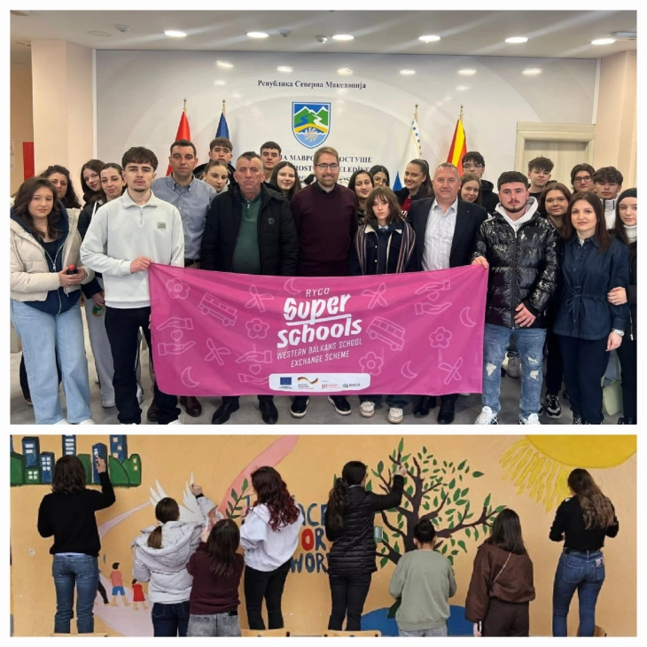 Средношколци од Нови Сад во посета на Општина Маврово и Ростуше