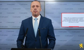 Петрушевски: Заев и СДС со години не ги негираа аудио снимките во кои се вели дека Миодраг Давидовиќ – Дака му дал 300.000 евра и 2.000 метри квадратни земјиште на Заев