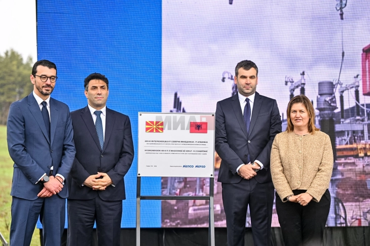 Filloi ndërtimi i linjës interkonektive 400 kV Maqedonia e Veriut – Shqipëria