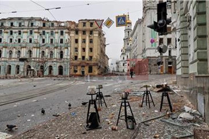 Forcat ruse sulmuan Harkovin me dronë