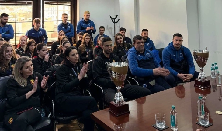 Освојувачите на Купот на ОФМ 2026 упатија благодарност до министерот Ристовски