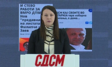 Младеновска:  Незадоволството кај граѓаните власта сака да го прикрие со дефокус и црни кампањи против СДСМ