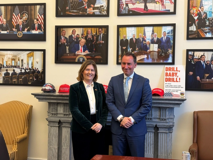 Strategic energy cooperation: Bozhinovska meets Trump adviser and senior U.S. energy council official at the White House