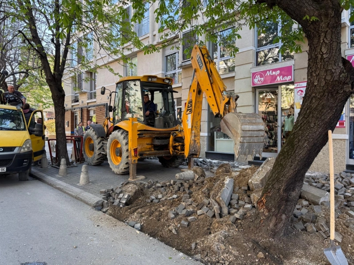 Герасимовски: Почна реконструкцијата на улицата „Ленинова“, воведен привремен режим на сообраќај