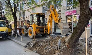 Герасимовски: Почна реконструкцијата на улицата „Ленинова“, воведен привремен режим на сообраќај