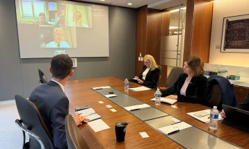 Bozhinovska meets Chevron representatives, discuss diversification of supply, entry of U.S. companies on Macedonian market