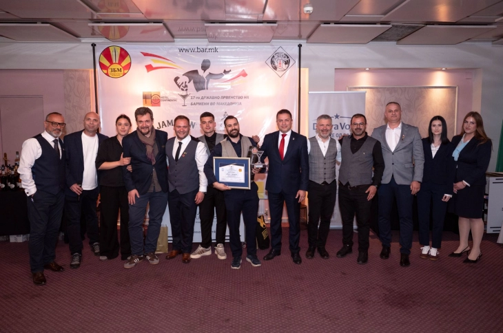 Државно првенство на бармени, Васил Пеевски ќе ја претставува Македонија на Светското првенство во Макао