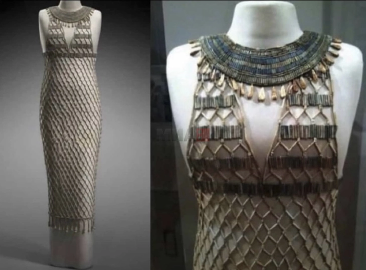 „Високата мода“ на Древен Египет: Фустан исплетен од монистра од вештачки бисери