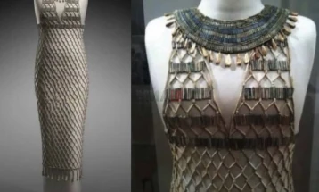 „Високата мода“ на Древен Египет: Фустан исплетен од монистра од вештачки бисери